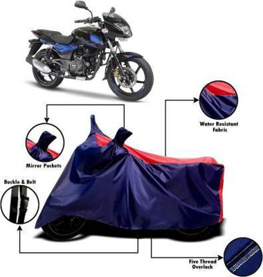Mdstar Waterproof Two Wheeler Cover for TVS(Pulsar 150, Red, Blue)