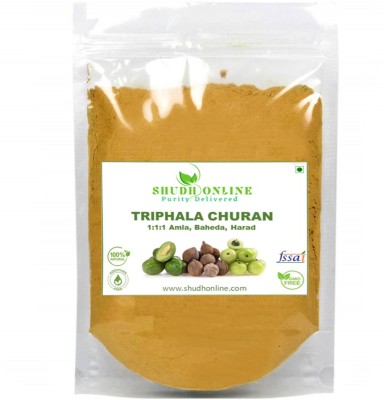 Shudh Online Triphala Churna Powder for Weight Loss Hair Amla Baheda Harad Trifla Trifala Chrun(200 g)