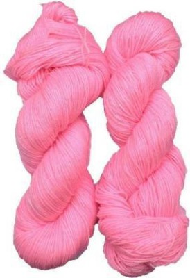 DOUZAND wool Knitting Yarn 3 ply Wool, Pink 200 gm Best Used with Knitting Needles, Crochet Needles Wool Yarn for Knitting