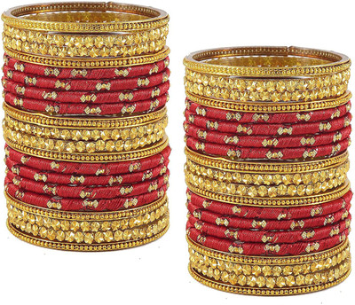 NMII Glass Beads Bangle Set(Pack of 40)