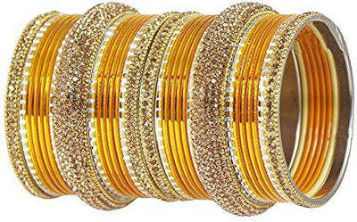 ZULKA Metal, Stone Bangle Set(Pack of 30)