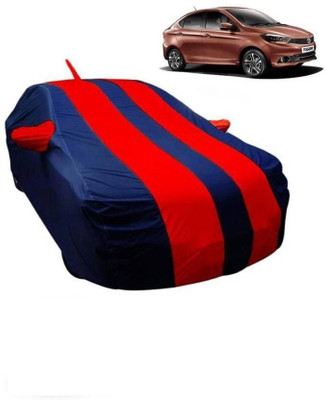 ANLOPE Car Cover For Tata Tigor (With Mirror Pockets)(Blue, Red)
