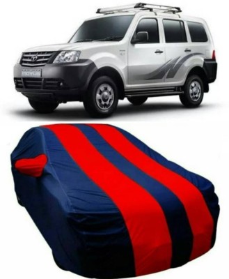 THE REAL ARV Car Cover For Tata Movus (With Mirror Pockets)(Blue, Red)