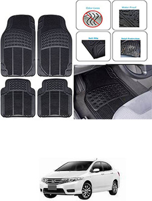 RONISH Rubber Standard Mat For  Honda City i-Vtec(Black)