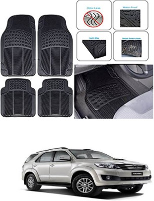 RONISH Rubber Standard Mat For  Toyota Fortuner Old(Black)