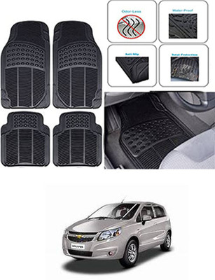 RONISH Rubber Standard Mat For  Chevrolet Sail Hatchback(Black)