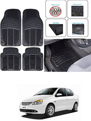 RONISH Rubber Standard Mat For  Tata Indigo eCS(Black)
