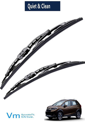 VM Carparts Natural rubber Windshield Wiper(50 cm, Passenger And Driver Side Wipers)