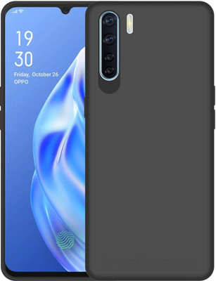CASE CREATION Back Cover for Oppo F15 Back Case(Black, Anti-radiation, Silicon, Pack of: 1)