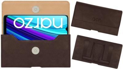 ACM Pouch for Realme Narzo 30a(Brown, Holster, Pack of: 1)