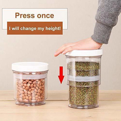 Perfect Pricee Plastic Grocery Container  - 1400 ml(Pack of 2, Clear)