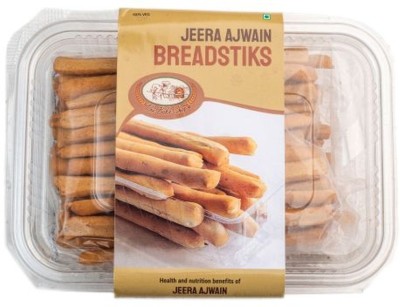 The Bake Shop Crunchy Jeera Ajwain Bread Stick (Pack of 4) Salted Biscuit(100 g)