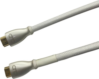 AERO HDMI Cable 5 m AUDHD5(Compatible with HDTV, Projector, Television, Personal Computer, White, One Cable)