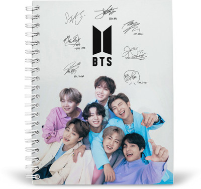 PurpleBees BTS Diary A5 Notebook Unruled 160 Pages(Multicolor)