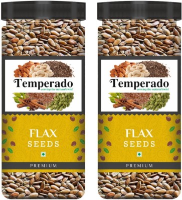 Temperado Premium Raw Flax Seeds| Alsi Seeds | Super Seeds For Weight Loss| Jar Pack| 500Gm*2 Brown Flax Seeds(1 kg, Pack of 2)