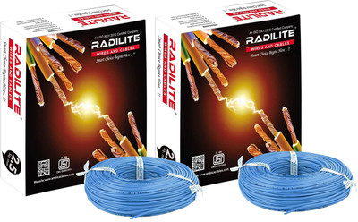 RADILITE PVC 1 sq/mm Blue 90 m Wire(Blue)