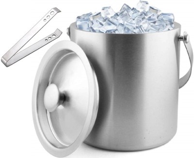 MOPERYOK 1.5 L Steel Satin finish Ice Bucket(Steel)