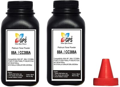 GPS Colour Your Dreams Refill 88A / CC388X Toner Powder for Laser Black Ink Toner Powder