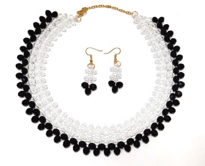 PRAGATI Alloy Black Jewellery Set(Pack of 2)