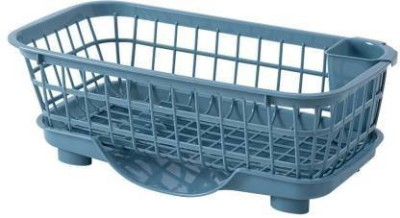 GVJ TARDERS 3 in 1 Large Sink Set Dish Rack Drainer Drying Rack Washing Basket with Tray for Kitchen, Dish Rack Organizers, Utensils Tools Cutlery (BROWN) Dish Drainer Kitchen Rack (Plastic) Dish Drainer Kitchen Rack(Plastic, Multicolor)