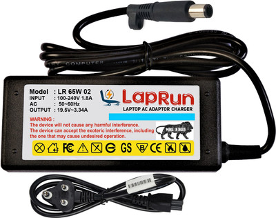 LAPRUN Charger Compatible for DELL INSPIRON 500M Laptops 19.5v,3.34a,Pin-7.4x5.0, 65 W Adapter(Power Cord Included)