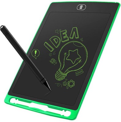 Wrapadore 8.5 LCD Writing Pad For Kids Re-Writing Paperless Electronic Digital Slate E Writer Pads Notepad Board(Green)