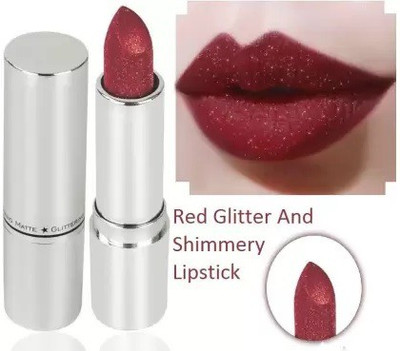 BLUEMERMAID Best Metallic Lipsticks Glittering Matte Lipstick you can Multiues(RED, 3.8 g)