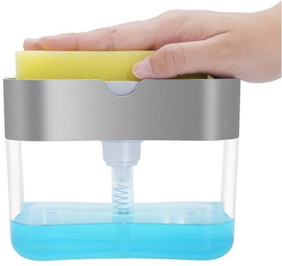 SWISS WONDER Soap Pump Dispenser for Dishwasher 310 ml Soap Dispenser(Clear)