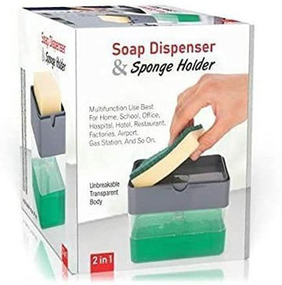 SWISS WONDER Press-Type Sink Dishwasher Liquid Soap Dispenser 310 ml Soap Dispenser(Clear)