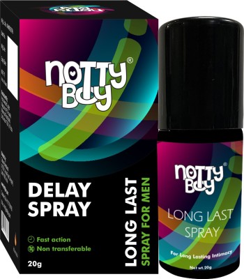 NottyBoy Non Transferable Long Last Spray For Men, Fast Action and Safe to Use Lubricant(20 g)