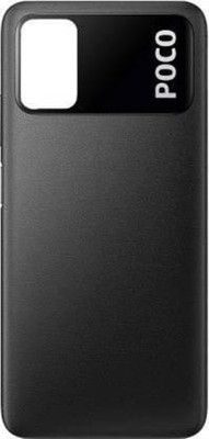 Purplesavvy POCO M3 Back Panel(Black)
