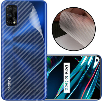 CASE CREATION Realme V5 Mobile Skin(3D Carbon Fibre Transparent Back Skin Matte Finish)