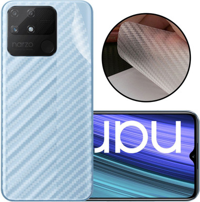 CASE CREATION Realme Narzo 50A Mobile Skin(3D Carbon Fibre Transparent Back Skin Matte Finish)