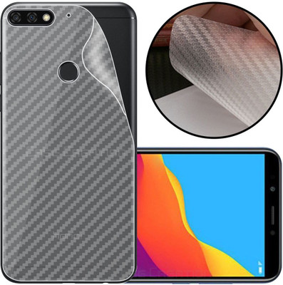 CASE CREATION Honor 7C Mobile Skin(3D Carbon Fibre Transparent Back Skin Matte Finish)