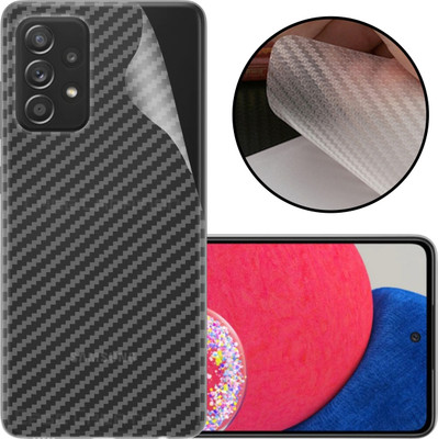 CASE CREATION Samsung Galaxy A52s Mobile Skin(3D Carbon Fibre Transparent Back Skin Matte Finish)