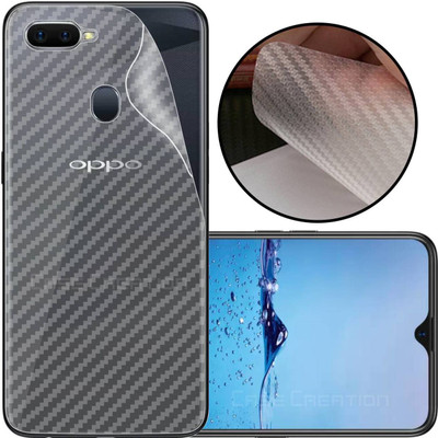 CASE CREATION Oppo F9 Mobile Skin(3D Carbon Fibre Transparent Back Skin Matte Finish)