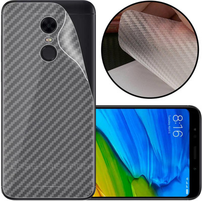 CASE CREATION Mi Redmi 5 Mobile Skin(3D Carbon Fibre Transparent Back Skin Matte Finish)