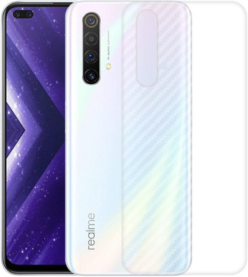CASE CREATION Realme X3 Mobile Skin(3D Carbon Fibre Transparent Back Skin Matte Finish)