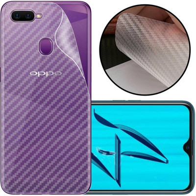 CASE CREATION Oppo A7 (6.20 inch) Mobile Skin(3D Carbon Fibre Transparent Back Skin Matte Finish)