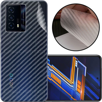 CASE CREATION Vivo iQOO Z5 Mobile Skin(3D Carbon Fibre Transparent Back Skin Matte Finish)