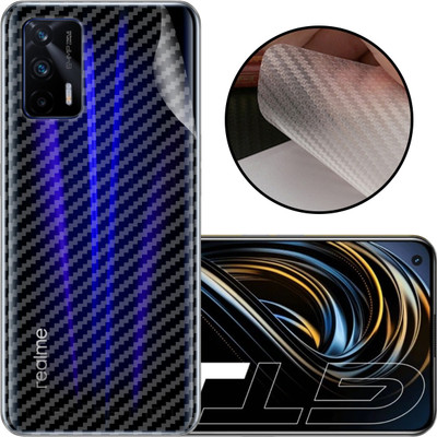 CASE CREATION Realme GT Mobile Skin(3D Carbon Fibre Transparent Back Skin Matte Finish)
