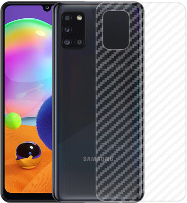 CASE CREATION Samsung Galaxy A31 Mobile Skin(3D Carbon Fibre Transparent Back Skin Matte Finish)