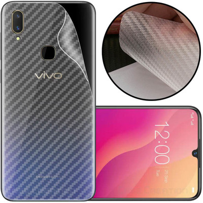 CASE CREATION Vivo V11i Mobile Skin(3D Carbon Fibre Transparent Back Skin Matte Finish)