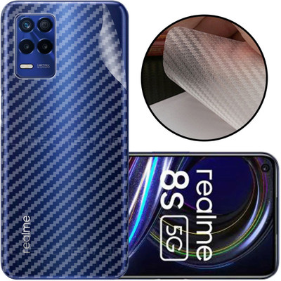 CASE CREATION Realme 8s Mobile Skin(3D Carbon Fibre Transparent Back Skin Matte Finish)