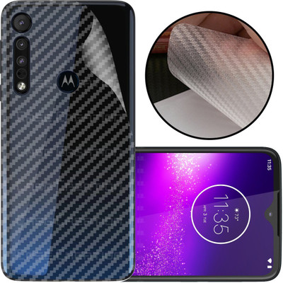 CASE CREATION Moto One Macro Mobile Skin(3D Carbon Fibre Transparent Back Skin Matte Finish)
