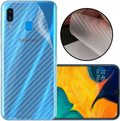 CASE CREATION Samsung Galaxy A30 (2019) Mobile Skin(3D Carbon Fibre Transparent Back Skin Matte Finish)