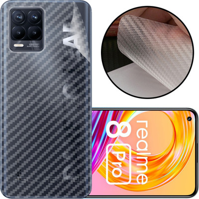CASE CREATION Realme 8 Pro Mobile Skin(3D Carbon Fibre Transparent Back Skin Matte Finish)