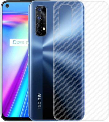 CASE CREATION Realme 7 Mobile Skin(3D Carbon Fibre Transparent Back Skin Matte Finish)