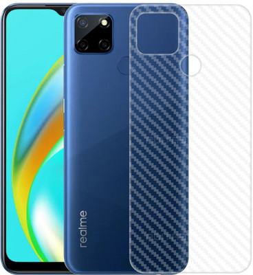 CASE CREATION Realme C12 Mobile Skin(3D Carbon Fibre Transparent Back Skin Matte Finish)