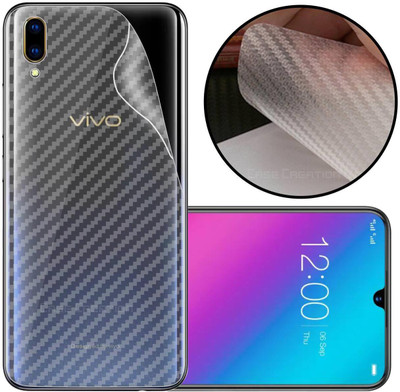 CASE CREATION Vivo V11 Pro Mobile Skin(3D Carbon Fibre Transparent Back Skin Matte Finish)